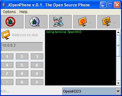 JOpenPhone v.0.1